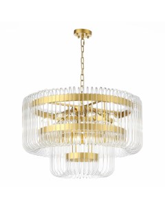 Люстра подвесная SL1228.203.12 золотистый/прозрачный (12*40Вт, E14) St luce