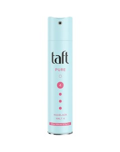 Лак для волос без силикона и отдушек сверхсильная фиксация Ultra Pure Taft