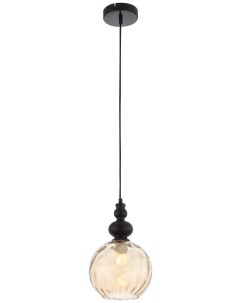 Светильник подвесной SL374 313 01 черный янтарный 1 40Вт Е27 St luce