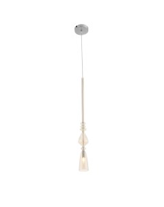 Светильник подвесной SL373 303 01 хром янтарный 1 5Вт G9 St luce