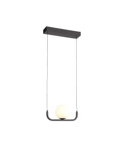 Светильник подвесной SL1581.403.01 черный/белый (1*8Вт, 3200K, LED) St luce