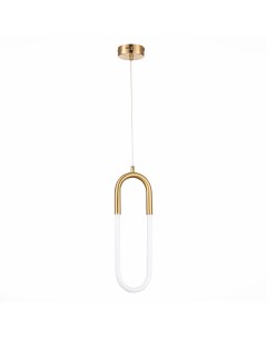 Светильник подвесной SL1579.303.01 латунь/латунь, белый (1*14Вт, 3000K, LED) St luce