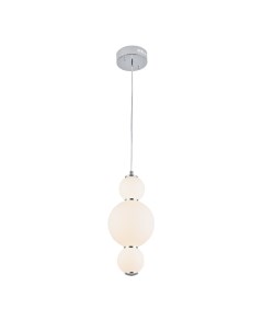 Светильник подвесной SL1583.113.01 хром/белый (1*12Вт, 3000К, LED) St luce