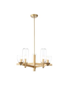 Светильник подвесной SL1119.203.05 золотистый/прозрачный (5*40Вт, Е14) St luce