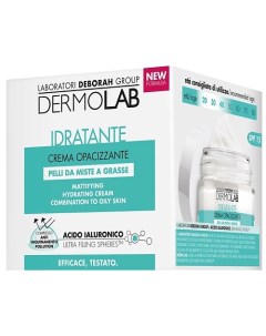 Крем для лица матирующий для комбинированной и жирной кожи Dermolab Mattifying Hydrating Cream SPF15 Deborah