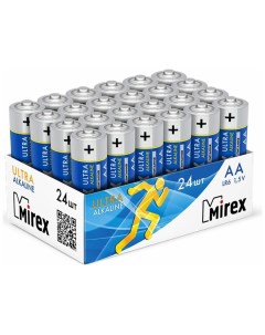 Батарейка AA LR6 Алкалайн 24 шт Шоубокс Mirex