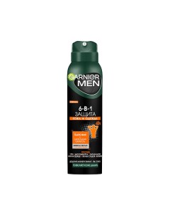 Дезодорант антиперспирант спрей для тела мужской Men 6 в 1 защита 48ч Garnier