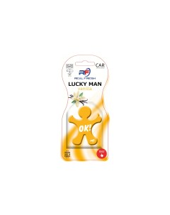 Ароматизатор на полимерной основе LUCKY MAN Vanilla Real fresh