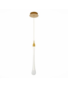 Светильник подвесной SL6103.203.01 золотистый/прозрачный (1*3Вт, 4000К, LED) St luce