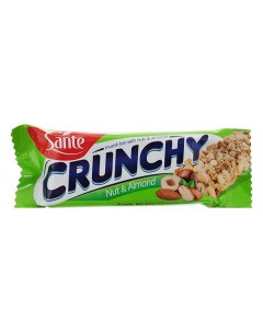 Батончик мюсли с лесным орехом и миндалем 35г Crunchy