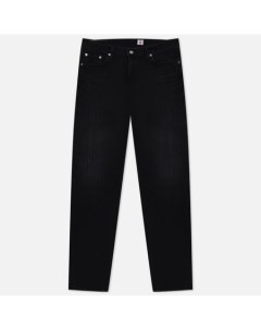 Мужские джинсы Regular Tapered Kaihara Black x Black Stretch Denim 12 5 Oz Edwin