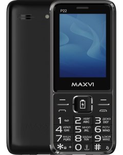 Кнопочный телефон Maxvi P22 (черный)