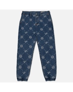 Мужские джинсы Heritage Monogram All Over Embroidered Denim Jogger Evisu