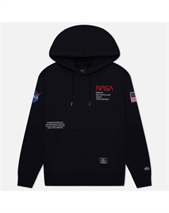 Мужская толстовка NASA Worm Logo Hoodie Alpha industries