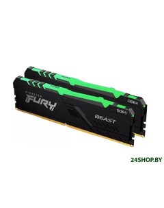 Оперативная память FURY Beast RGB 32GB DDR4 PC4 28800 KF436C18BBA 32 Kingston