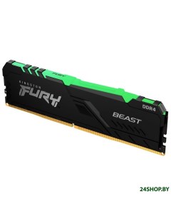 Оперативная память FURY Beast RGB 16GB DDR4 PC4 28800 KF436C18BBA 16 Kingston