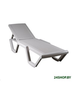 Шезлонг Ellastik Plast Атлант Плетеный 186x63x32 грей Ellastik plast