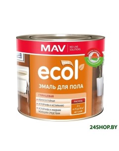 Эмаль Ecol ПФ 266 2кг желто коричневый Mav