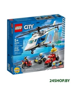 Конструктор City Погоня на полицейском вертолете 60243 Lego