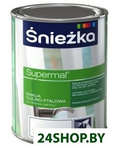 Эмаль Supermal Масляно фталевая эмаль 0 8 л F570 Sniezka