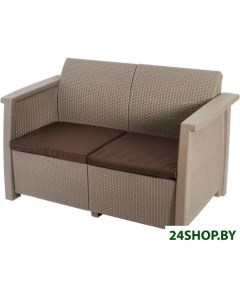 Садовый диван Toledo Love Seat 254011 капучино Keter