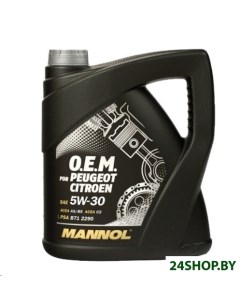 Моторное масло O E M for peugeot citroen 5W 30 4л Mannol