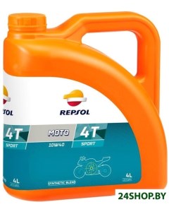 Моторное масло Moto Sport 4T 10W 40 4л Repsol