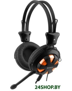 Компьютерная гарнитура HS 28 ORANGE BLACK A4tech