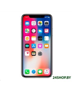 Смартфон iPhone X 256GB Воcстановленный by Breezy грейд B серебристый Apple