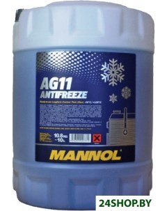 Антифриз Antifreeze AG11 10л Mannol
