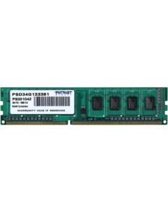 Оперативная память Patriot 4GB DDR3 PC3 10600 PSD34G133381 Retail Patriot (компьютерная техника)