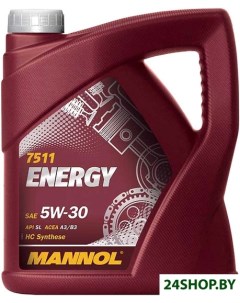 Моторное масло Energy 5W 30 API SL 5л Mannol