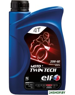 Моторное масло MOTO 4 TWIN Tech 20W 60 1л Elf