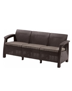 Садовый диван Corfu Love Seat Max коричневый Keter