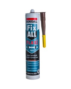 Клей-герметик гибридный "" Fix All Flexi коричневый 290 мл Soudal