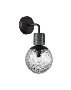 Светильник настенный GREENI 5026 1W MODERN ODL23 389 черн мат темно зелен 1 40Вт Е14 Odeon light