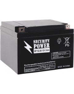 Аккумулятор для ИБП SP 12 26 12В 26 А ч Security power