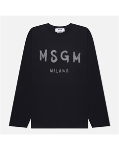 Мужской лонгслив Brush Stroke Logo Msgm