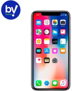 Смартфон iPhone X 64GB Воcстановленный by Breezy грейд A серебристый Apple