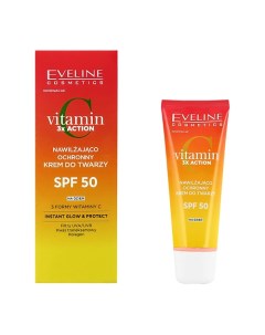 Крем для лица VITAMIN C увлажняющий защитный SPF 50 30 Eveline