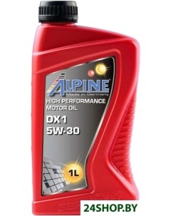 Моторное масло DX1 5W 30 1л Alpine