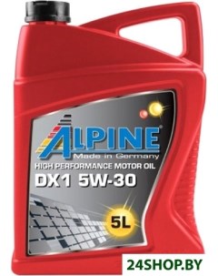 Моторное масло DX1 5W 30 5л Alpine