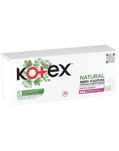 NATURAL Ежедневные Прокладки Нормал 18 Kotex