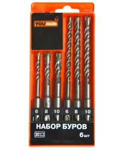 Бур-сверло EXPERT QX-4, 6 шт Yourtools