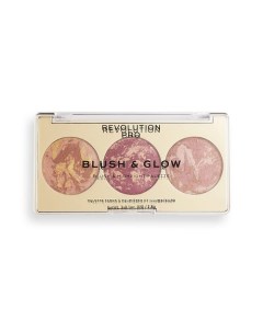 Румяна бронзер и Хайлайтер 3 В 1 BLUSH GLOW Revolution pro