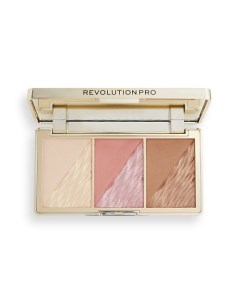 Румяна Бронзер и хайлайтер 3 В 1 CRYSTAL LUXE Rose Fresco Revolution pro