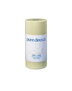 Дезодорант стик без солей алюминия с пенькой и шалфеем Pure deo co