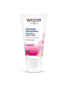 Розовый разглаживающий ночной крем Weleda