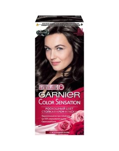 Стойкая крем краска для волос Color Sensation Оникс Garnier