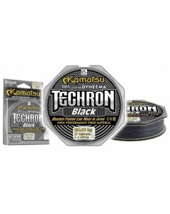 Шнур плетеный рыболовный TECHRON BLACK 100 м 0 16 мм Kamatsu